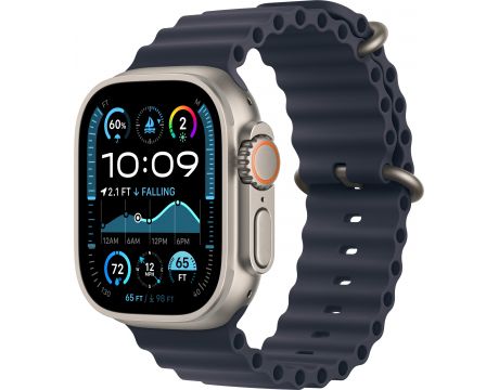 Apple Watch Ultra 2 GPS, Cellular, 49 мм, Natural Titanium, Navy Ocean на супер цени