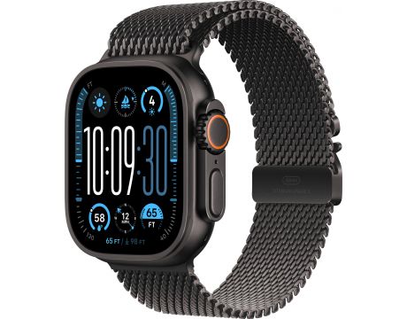 Apple Watch Ultra 2 GPS, Cellular, 49 мм, M, Black Titanium, Milanese на супер цени