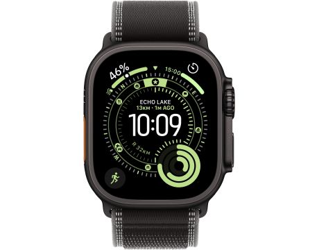 Apple Watch Ultra 3, Cellular, 49 мм, M/L, Black Titanium, Black/Charcoal на супер цени