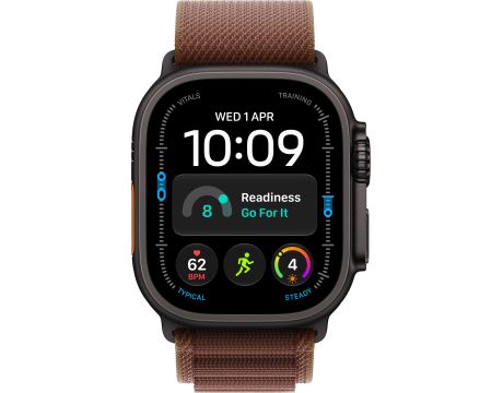 Apple Watch Ultra 4, Cellular, 49 мм, L, Black Titanium, Burgundy на супер цени