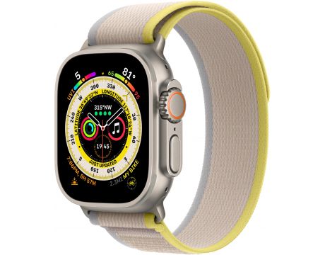 Apple Watch Ultra GPS, Cellular, 49мм, S/M, Titanium/Yellow/Beige на супер цени