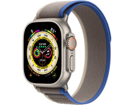 Apple Watch Ultra GPS, Cellular, 49мм, S/M, Titanium/Blue/Gray на супер цени