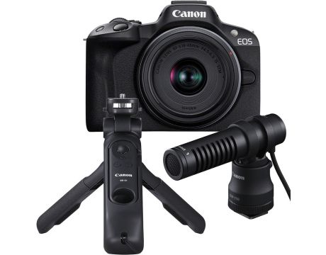 Canon EOS R50 Content Creator Kit, черен на супер цени
