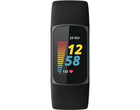 Fitbit Charge 5, 15 мм, черен на супер цени