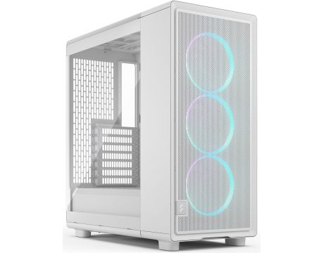 Fractal Design Epoch RGB ТG Clear, бял на супер цени