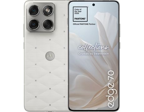 Motorola Edge 70 Swarovski Edition, 12GB, 512GB, PANTONE Cloud Dancer на супер цени