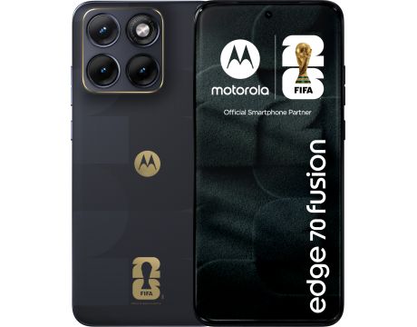 Motorola Edge 70 Fusion FIFA Edition, 8GB, 256GB, PANTONE Silhouette и безжични слушалки Motorola Moto Buds, Dark Shadow на супер цени