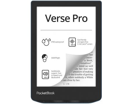 PocketBook Verse Pro 6", 16GB, черен/син на супер цени