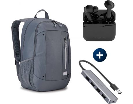 раница за лаптоп CASE LOGIC Jaunt WMBP-215 16'', USB хъб Ugreen CM219 и безжични слушалки Creative Zen Air 2 ANC на супер цени
