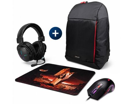 раница, мишка, слушалки и подложка за мишка Acer Nitro на супер цени