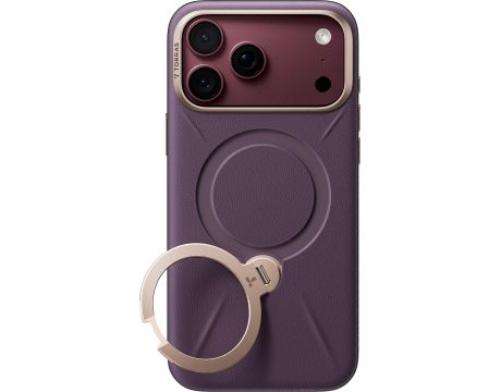 TORRAS Ostand Q3 VegSkin за Apple iPhone 18 Pro Max, тъмнолилав на супер цени