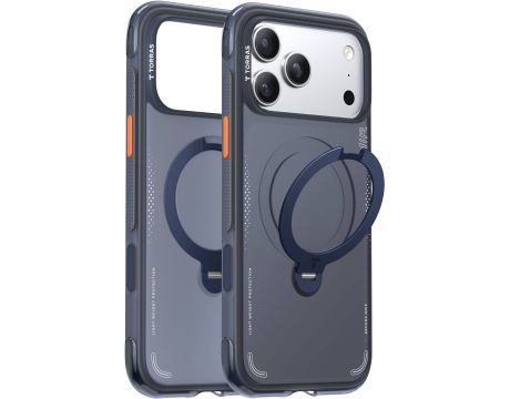 TORRAS Ostand Q3 Air Spin за Apple iPhone 17 Pro, тъмносин на супер цени