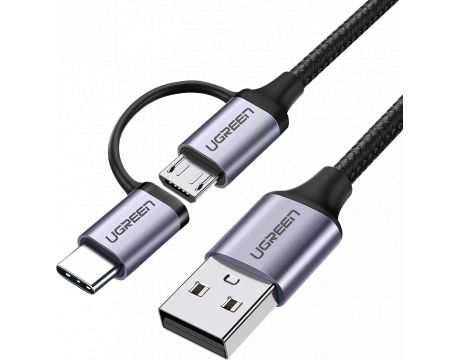 Ugreen US177 USB към USB Type-C/micro USB на супер цени