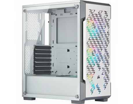 Corsair iCUE 220T RGB Airflow, бял на супер цени