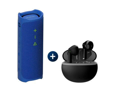 Creative MUVO Go, син и безжични слушалки Creative Zen Air DOT, черен на супер цени