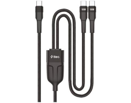 ttec AlumiCable Type-C към 2 x USB Type-C на супер цени