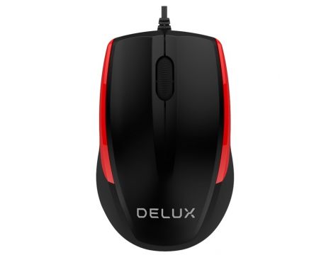 Delux M321BU, черeн/червен на супер цени
