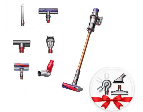 Dyson V10 Absolute SV27, сив/оранжев на супер цени