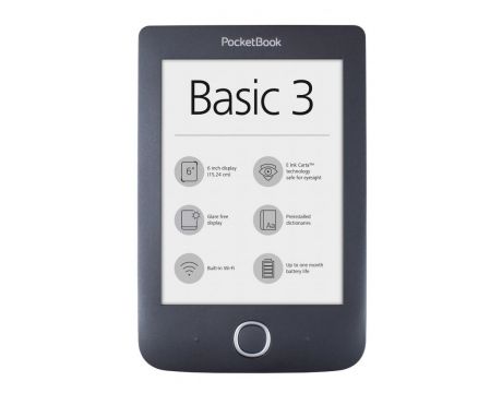 PocketBook Basic 3 PB614-2, черен на супер цени