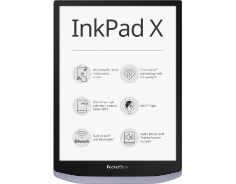 PocketBook InkPad X PB1040, сив на супер цени