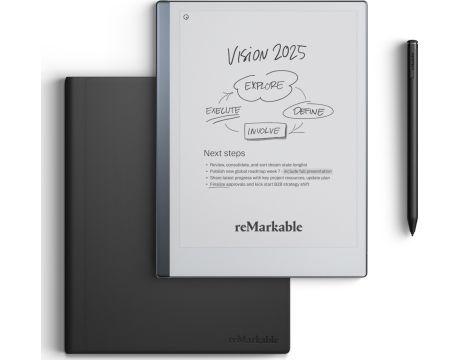 eлектронен четец reMarkable 2 10.8", 8GB, сив със стилус и калъф reMarkable на супер цени
