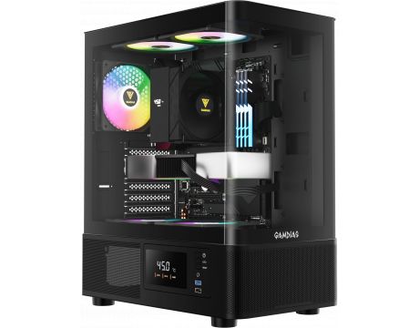Gamdias ATLAS E2 CG, черен на супер цени
