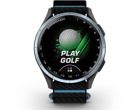 Garmin Approach J1 Junior, 43 мм, черен/светлосин на супер цени