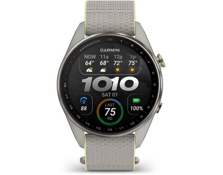 Garmin Approach S72, 47 мм, сив/светлозелен на супер цени