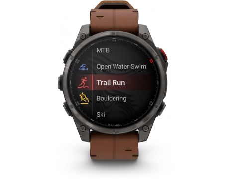 Garmin Fenix 8 Pro AMOLED, 51 мм, черен/кафяв на супер цени
