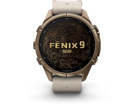 Garmin Fenix 9 Pro inReach, 43 мм, златист/сив на супер цени
