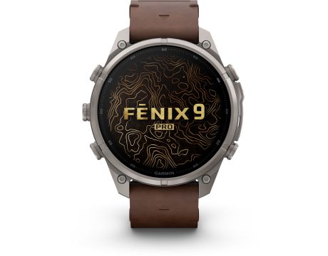 Garmin Fenix 9 Pro inReach, 47 мм, сив/кафяв на супер цени