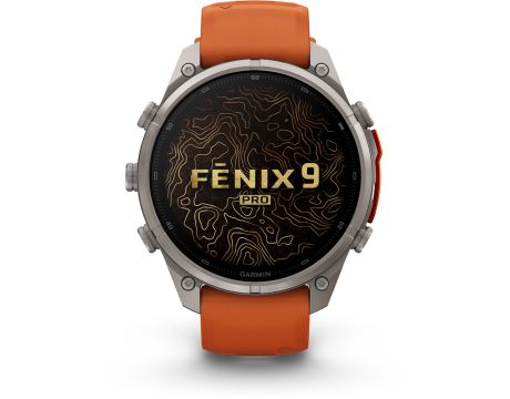 Garmin Fenix 9 Pro inReach, 47 мм, сив/оранжев на супер цени