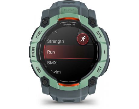 Garmin Instinct 3 AMOLED Limited Edition, 50 мм, син/зелен на супер цени