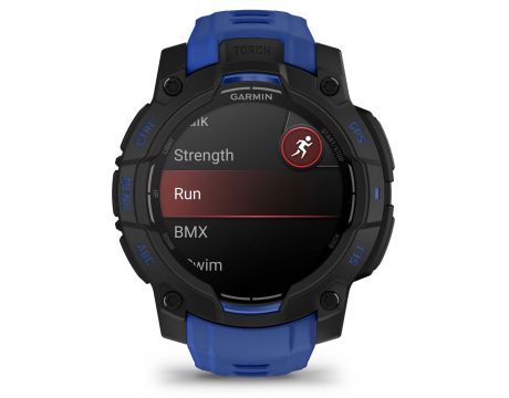 Garmin Instinct 3 AMOLED Limited Edition, 45 мм, черен/син на супер цени