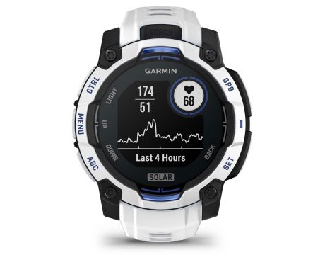 Garmin Instinct 3 Solar Limited Edition, 45 мм, бял/син на супер цени