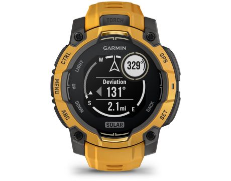 Garmin Instinct 3 Solar Limited Edition, 45 мм, оранжев/черен на супер цени