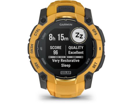 Garmin Instinct 3 Solar Limited Edition, 50 мм, оранжев/черен на супер цени