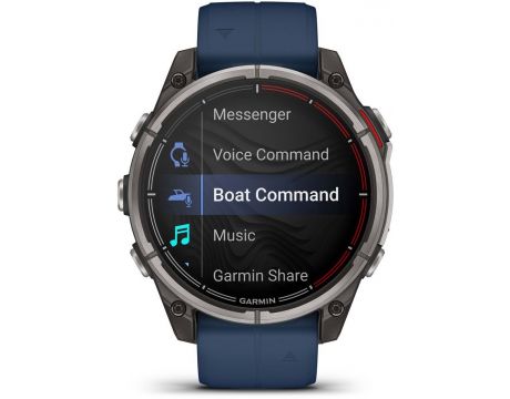 Garmin Quatix 8 AMOLED, 47 мм, черен/тъмносин на супер цени