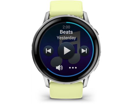 Garmin Venu 4, 45 мм, сребрист/жълт на супер цени