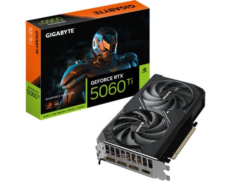 GIGABYTE GeForce RTX 5060 Ti 8 GB WINDFORCE MAX OC 8G DLSS 4 на супер цени