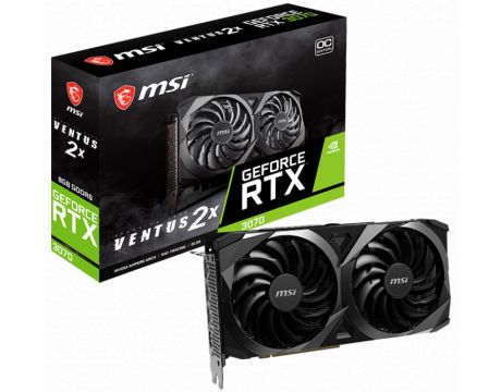 MSI GeForce RTX 3070 8GB VENTUS 2X OC LHR на супер цени