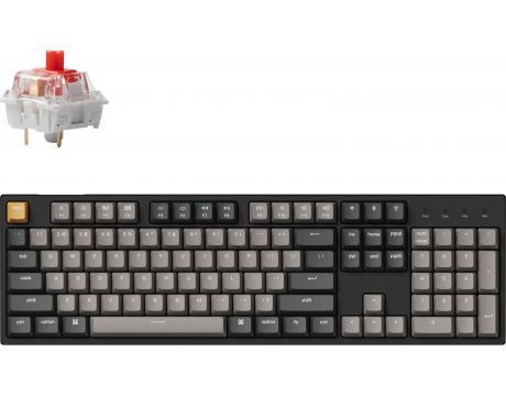 Keychron C2 Pro RGB Red (Hot-Swappable), черен на супер цени