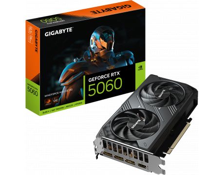 GIGABYTE GeForce RTX 5060 8GB WINDFORCE MAX OC DLSS 4 на супер цени