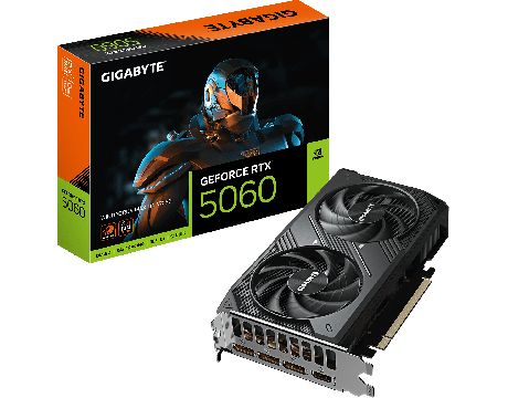 GIGABYTE GeForce RTX 5060 8GB WINDFORCE MAX OC V2 DLSS 4 на супер цени
