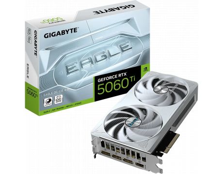 GIGABYTE GeForce RTX 5060 Ti 16GB EAGLE OC ICE DLSS 4 на супер цени