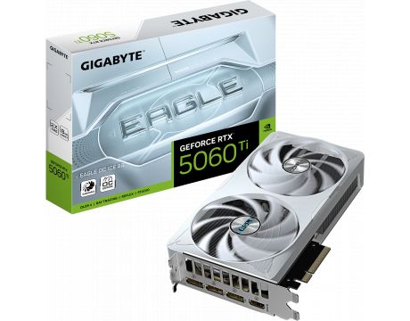 GIGABYTE GeForce RTX 5060 Ti 8GB EAGLE OC ICE DLSS 4 на супер цени