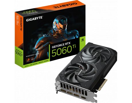 GIGABYTE GeForce RTX 5060 Ti 8GB WINDFORCE OC DLSS 4 на супер цени