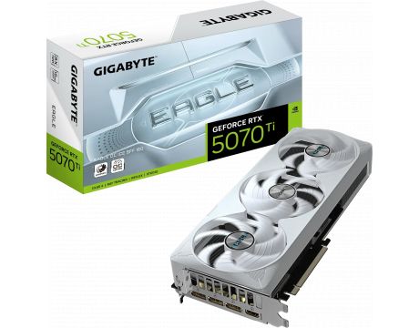 GIGABYTE GeForce RTX 5070 Ti 16GB EAGLE OC ICE SFF DLSS 4 на супер цени