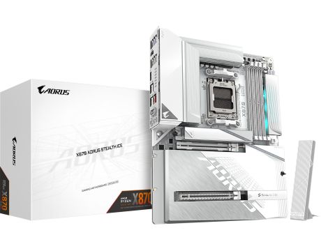 GIGABYTE X870E AORUS STEALTH ICE на супер цени