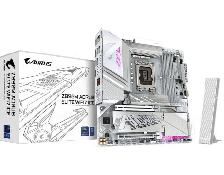 GIGABYTE Z890M AORUS ELITE WIFI7 ICE на супер цени